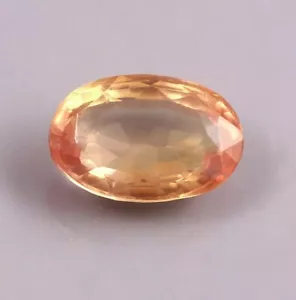 AAA 15.40 C Ceylon Padparadscha Sapphire Loose Oval Gemstone Cut Genuine Jewelry - Picture 1 of 4
