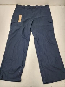 Dickies GP3038DN Mens Relaxed Fit Staight Leg Flex Cargo Pant Navy Size 44x32 - Picture 1 of 7