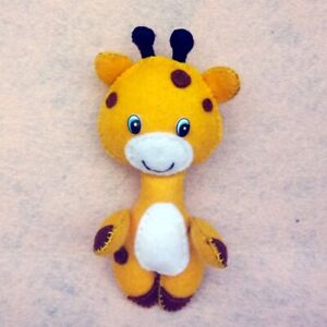 Handmade Giraffe Soft Toys New For Kids & Babies 15cm x 8cm Durable Soft Squishy