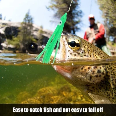 10 Stück Tasche Mini Größe Tintenfisch Oktopus Form Angeln Köder Angelgerät Werkzeuge - Bild 1 von 4