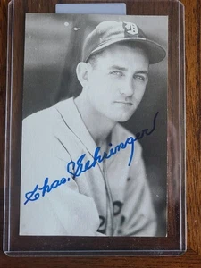 Charlie Gehringer HOF Kodak Photo Postcard Signed Auto JSA Detroit Tigers - Picture 1 of 2
