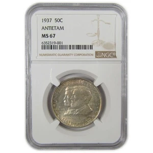 Battle Of Antietam Commemorative Half Dollar 1937 MS 67 NGC SKU:I20585 - Picture 1 of 4