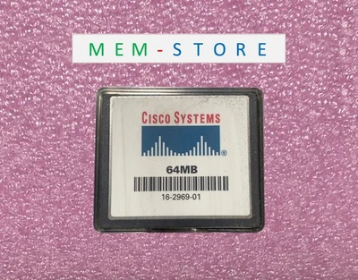 16-2969-01 Cisco 64MB CompactFlash CF Flash ATA Memory Card - Image 1 of 3