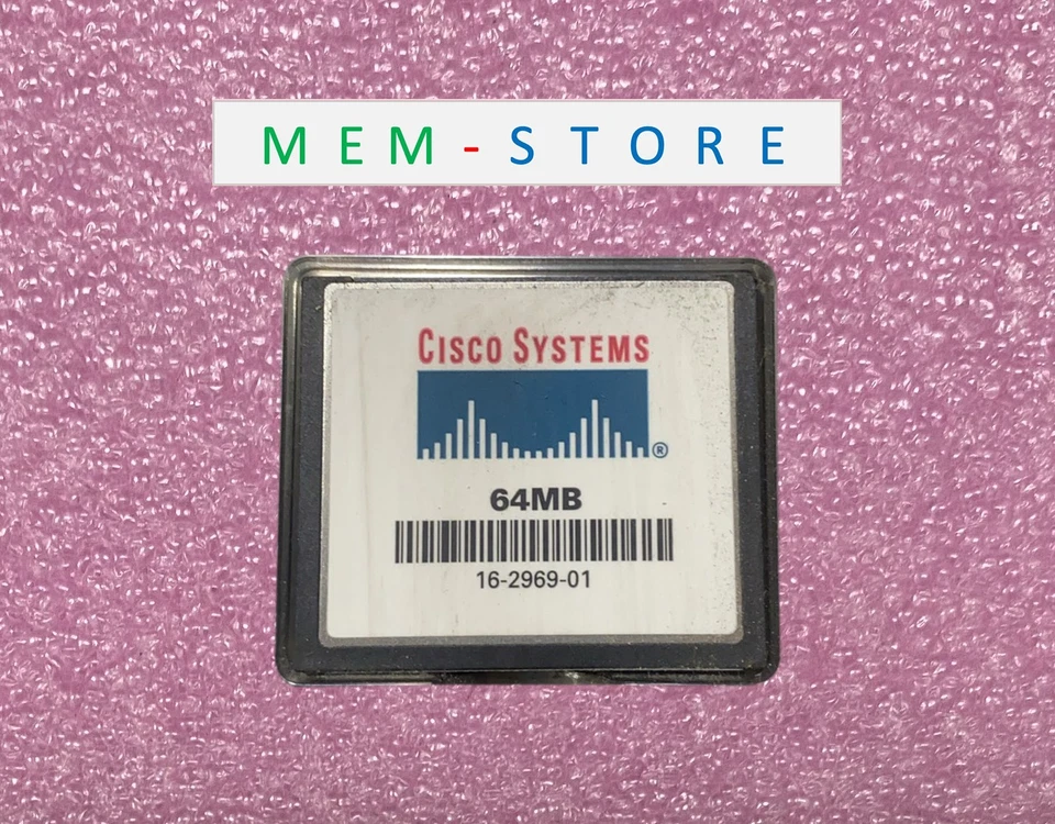 16-2969-01 Cisco 64MB CompactFlash CF Flash ATA Memory Card - Image 1 of 3