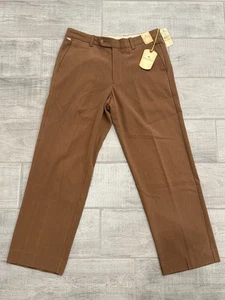 Tommy Bahama Seide Anzughose Herren 33 x 30 Fischgrätmuster fliegende Fischgräte warm bronze - Bild 1 von 8