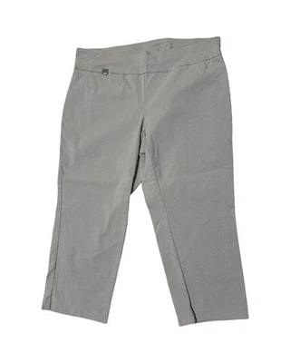 Pantalones Alfani Mujer 16W Plus Beige Capri Caqui Mezcla Spandex Foto 1 de 3