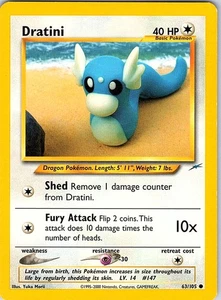 Dratini 063/105 Neo Destiny Common LP - Picture 1 of 2