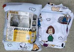 PEANUTS SNOOPY FUN TIMES 7 PIECE QUEEN COMFORTER SET - Picture 1 of 17