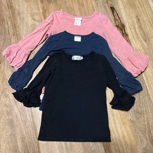 Girls Matilda Jane Puff Sleeve Layering Tops Size 6 - Picture 1 of 9
