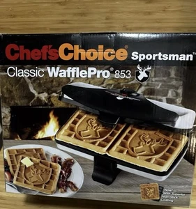 Cabin Camping Big Buck Chef’s Choice Sportsman 853 - Hunting Deer Waffle Maker - Picture 1 of 8