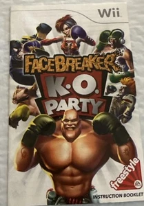Wii Face Breaker K.O. Party Manual Only - Picture 1 of 2