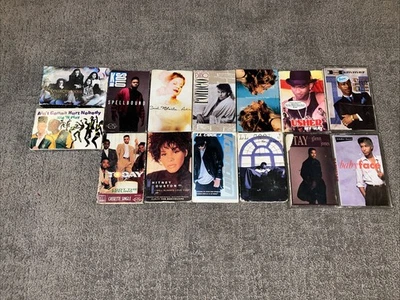 Lot Of 14Rock Cassette Singles & Tapes Houston Babyface Usher Ll Cool J Hammer - Imagem 1 de 4