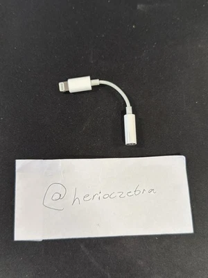 Apple Lightning to 3.5 mm Headphone Jack Adapter Original OEM iPhone 8+ X 11 12 - Image 1 of 3