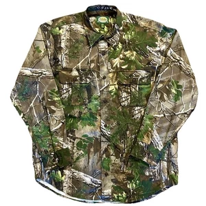 New~CABELAS Camo Button-Down Shirt~Realtree Xtra Green~Mens M~Pockets~Hunting - Picture 1 of 11