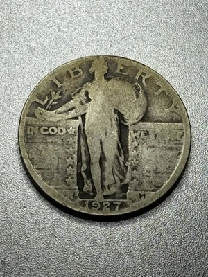 🔥1927-S Standing Liberty Quarter, AG, Highly Sought, Lowest Mintage, $1 START🔥 - Image 1 of 2