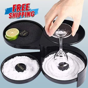 1 Pack 3 Tier Bar Glass Rimmer for Margarita and Cocktail, Bartender Tool new - Picture 1 of 5