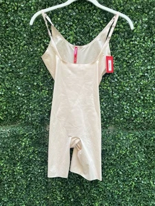 SPANX Thinstincts Shapewear Bodysuit Womens XS Open Bust Mid Thigh - Picture 1 of 4