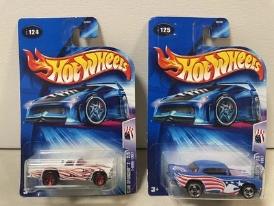 Hot Wheels Star Spangled 2 Chevy & T-Bird 1957 Lot (x2) - Image 1 of 4