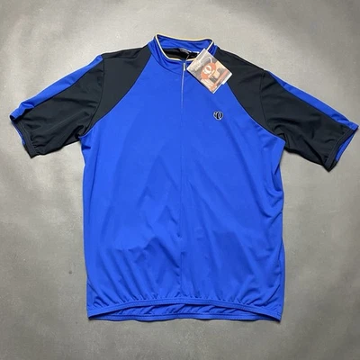 Camiseta de ciclismo Pearl Izumi para hombre talla XXL podio 3/4 cremallera negra azul Foto 1 de 4