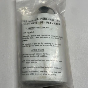 British Army Issue NBC Decontamination Powder Kit Personal No.2 Mk.1 - NEW - Picture 1 of 7