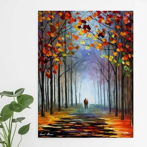 Leonid Afremov AUTUMN FOG 2 30"x24" LIMITED EDITION GICLEE ORIGINAL - Picture 1 of 10