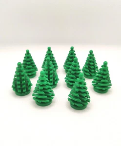 Lego® 10x árbol pequeño 2x2x4 (2435) verde abeto City tree plant small NUEVO - Imagen 1 de 1