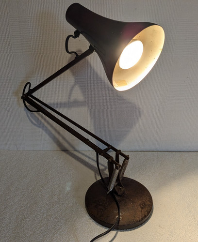 Vintage Anglepoise 90 Brown Table Lamp Made in England