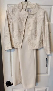 Tahari Arthur S Levine Braut Elfenbein Größe 4 (2 Stück) - Bild 1 von 15