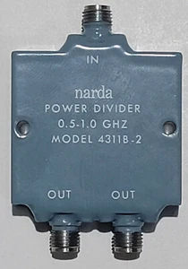 Narda 4311B-2 - divisor de potencia de 2 vías, 0,5 a 1,0 GHz, modelo Narda 4311B-2, SMA-Fe - Imagen 1 de 7