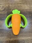 Infantino Lil’ Nibbler Carrot Silicone Soft-Textured Teether Sensory Toy Orange