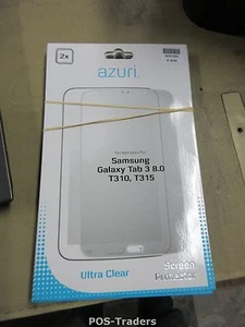 AZURI SAMSUNG GALAXY TAB 3 10.1 P5210 SCREEN PROTECTOR 2X - Ultra Clear NEW - Photo 1/2