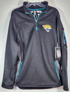 NFL Team Apparel Jacksonville Jaguars Pullover Jacket 1/4 Zip Men's Size L - Picture 1 of 9