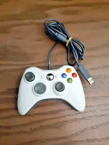 Wired USB Controller for Xbox 360 Slim Compatible Joypad - White D1 - Picture 1 of 6