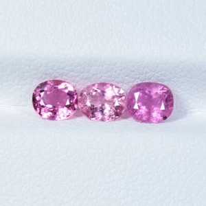 1,15 ct TOP LUSTROSO MOZAMBIQUE ROSA/TURMALINA RUBELITA NATURAL - ¡3 piezas gemas! - Imagen 1 de 2