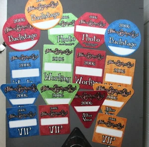 Pass backstage Allman Brothers 16 pass raso 2006 diverse forme! - Foto 1 di 1