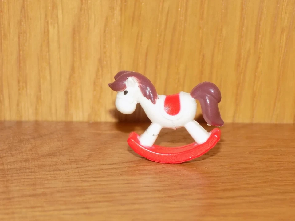 Micro Toy Box Series 1 Miniature Collectibles - Rocking Horse White - NEW