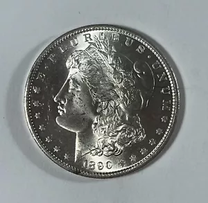 1890-S Morgan dollar (#19515) Ch BU Medium Environmental Damage - Picture 1 of 2