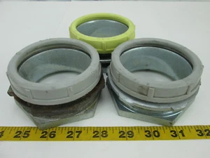 Menge 3 Schraubdicht Druckguss 3" Naben 105°C RR Elektro Rohrverschraubung T - Bild 1 von 9