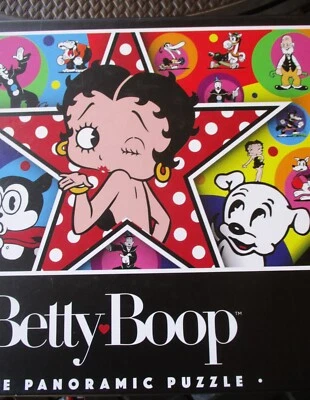 1,000 Piece Betty Boop BIG Panoramic  Puzzle  39" X 13" Master Pieces - Image 1 of 4