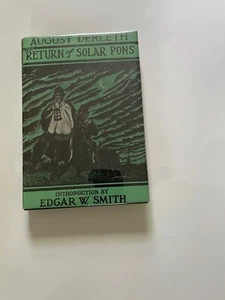 The Return of Solar Pons August Derleth Mycroft & Moran/Arkham House 1958 - Picture 1 of 5