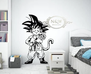 Son Goku Dragon Ball Kids Children Wall Window Door Decal Vinyl Sticker Decor - Picture 1 of 7