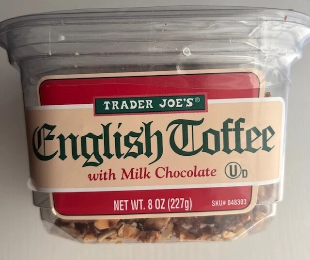 Trader Joe's English Toffee with Milk Chocolate 8 oz - BRAND NEW - Image 1 of 2
