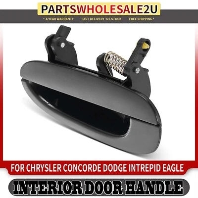 Rear LH Black Exterior Door Handle for Chrysler Concorde Dodge Intrepid Eagle - Image 1 of 4