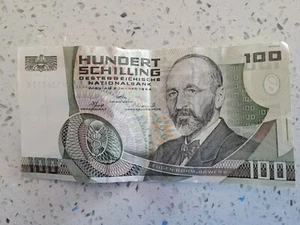 AUSTRIA 100 SCHILLING 1984 - Banknote Paper Money - Circulated - Picture 1 of 2