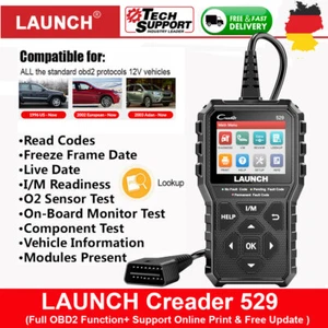 Launch CR529 OBD2 OBDII EOBD Auto Scanner Codice Lettore Diagnostico Veicolo - Foto 1 di 12