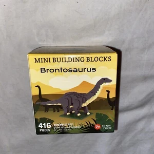 IMPACT PHOTOGRAPHICS MINI BUILDING BLOCKS Brontosaurus 416pc - Picture 1 of 2