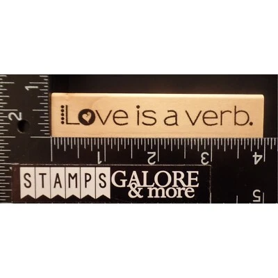 Estampillas de goma chatarra de club LOVE IS A VERB SAYINGS #T27 Foto 1 de 2