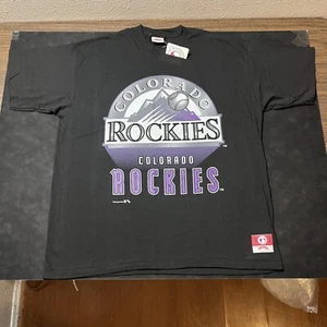 Colorado Rockies Shirt Vintage MLB Nutmeg Deadstock 90s Coors Field Salem Sports - Picture 1 of 13