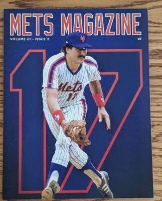 NY METS MAGAZINE VOL 61 #2 - 2022 OLD TIMER WORLD SERIES Champ Keith Hernandez - Image 1 of 2