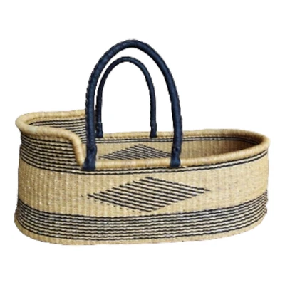 Cama de bebê com colchão, cesta Baby Moses, berço, cama cesta de tecido africano - Imagem 1 de 2